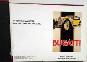 Bugatti Reference Book By Hugh Conway & Jacques Greilsamer French & English Text