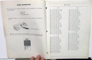 1963 1964 1965 1966 1967 AMC Rambler Marlin Rebel Collision Parts Catalog Book