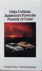 1982 Oldsmobile Cutlass Ciera Supreme Cruiser Sales Folder Original