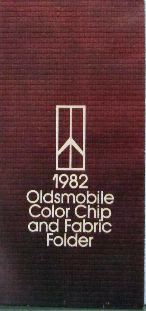 1982 Oldsmobile Color Chip and Fabric Sales Folder Original