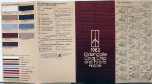 1982 Oldsmobile Color Chip and Fabric Sales Folder Original