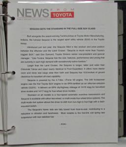 2002 Toyota Cars & Trucks Press Kit - Celica Prius MR2 Corolla RAV4 Tacoma