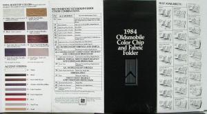 1984 Oldsmobile Color Chip and Fabric Folder Original