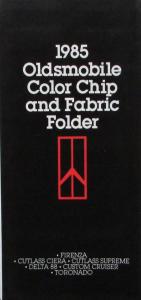 1985 Oldsmobile Color Chip and Fabric Folder Original