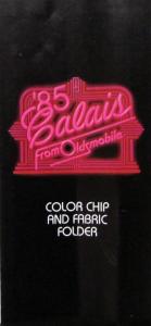 1985 Oldsmobile Calais Color Chip and Fabric Folder Original