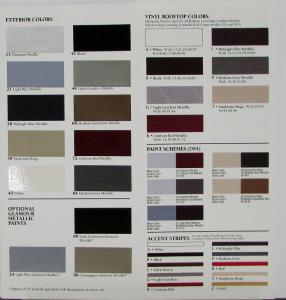 1985 Oldsmobile Ninety Eight Regency Color Chip and Fabric Folder Original
