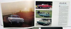 1966 Chevrolet Chevelle 300 Super Sport Malibu Wagons Color Brochure Revised R1