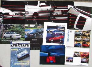 Mazda Hyundai Sales Brochures 1980s 1990s - Troxels Box Lot 0021