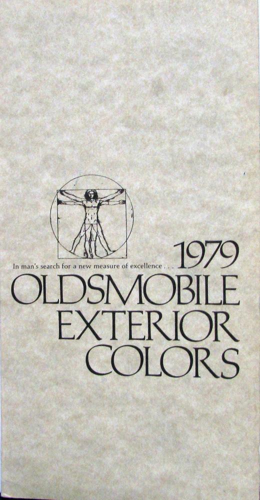 1979 Oldsmobile Exterior Colors Paint Chips Sales Folder Original
