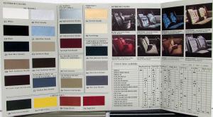 1981 Oldsmobile Color & Fabric Sales Folder Vinyl Accent Stripes Seating Orig