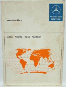 1985 Mercedes Benz Service Stations Afrika Amerika Asien Australien Multi-Lang