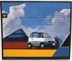 1997 Toyota Ecom Concept Car Autoshow Info Sheet