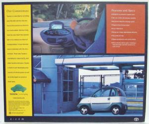 1997 Toyota Ecom Concept Car Autoshow Info Sheet