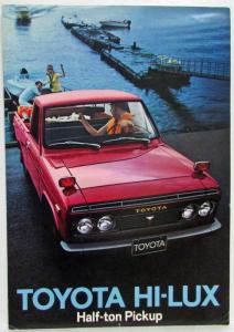 1972 Toyota Hi-Lux Half-Ton Pickup Truck Sales Brochure Original
