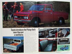 1972 Toyota Hi-Lux Half-Ton Pickup Truck Sales Brochure Original