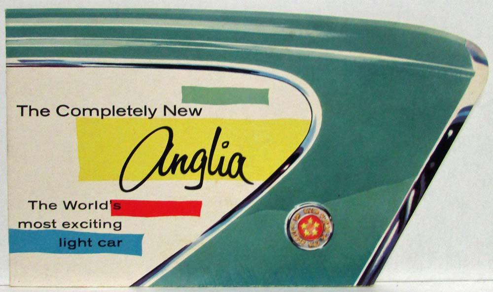 1960 Ford Anglia Color Sales Brochure - Green - Original