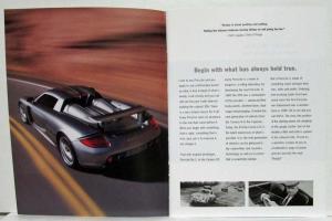 2003 Porsche Dealer Prestige Sales Brochure Carrera GT 911 Boxster Cayenne