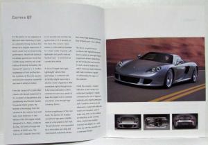2003 Porsche Dealer Prestige Sales Brochure Carrera GT 911 Boxster Cayenne