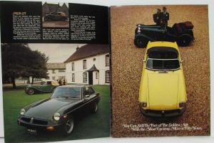 1975 MG MGB GT and Midget Tri-Fold Sales Brochure