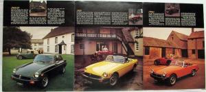 1975 MG MGB GT and Midget Tri-Fold Sales Brochure