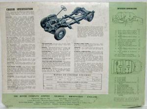 1955 Rover Sales Brochure 60 75 90