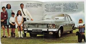 1966-1972 Ford Zephyr Mark IV Sales Brochure with Spec Sheet - UK Market