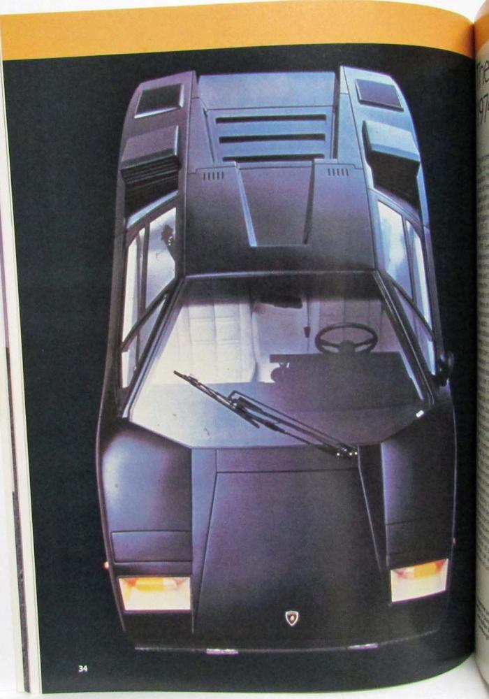 1986 Lamborghini Countach the Ultimate Supercar Consumer Guide Magazine ...