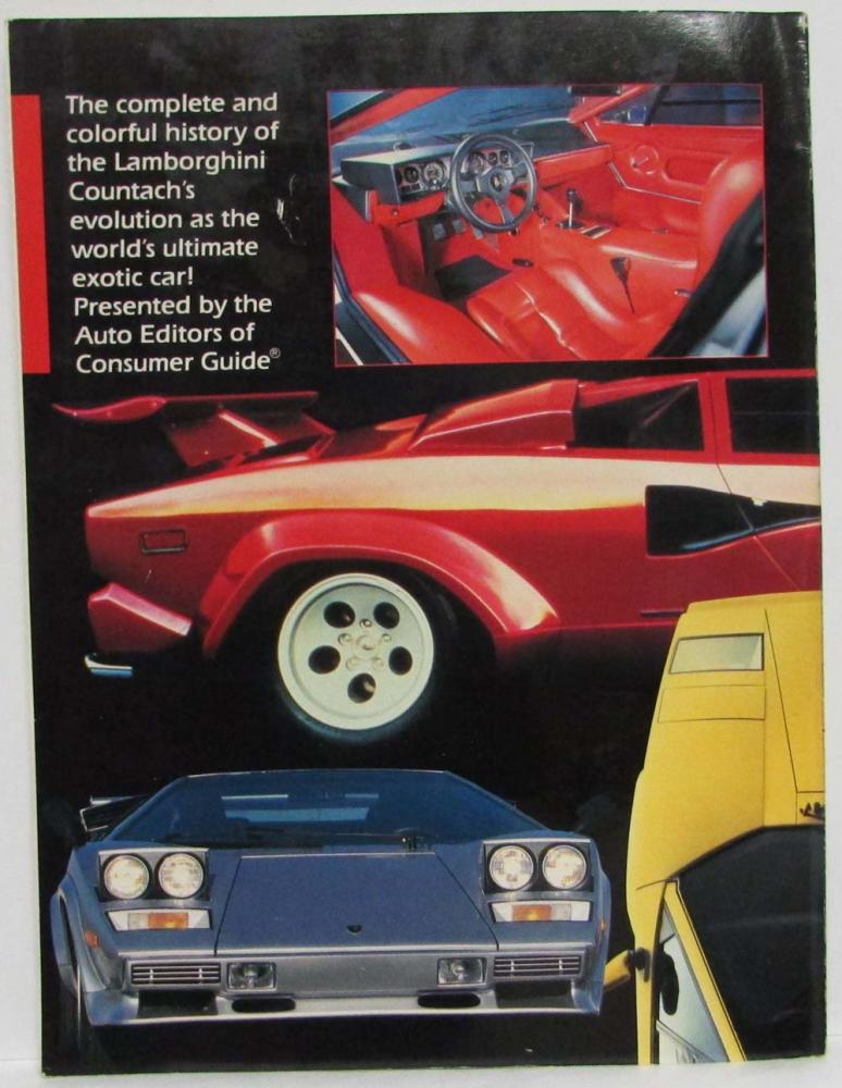 1986 Lamborghini Countach the Ultimate Supercar Consumer Guide Magazine ...