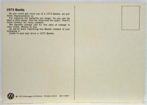 1973 Volkswagen Beetle Postcard