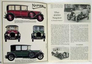 1966 Profile Publication Booklet on The 40/50 Napier Cars of the 1920s