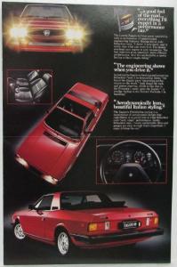 1981 Lancia Zagato Sales Folder Poster - Jody Scheckter