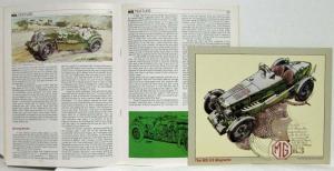 1981 MG Magazine Official Publication for Enthusiasts No 6 Spring w/ Art Reprint