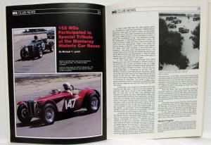 1981 MG Magazine Official Publication for Enthusiasts No 6 Spring w/ Art Reprint