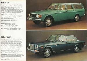 1973 Volvo Sales Brochure - 142 144 145 164E 1800ES