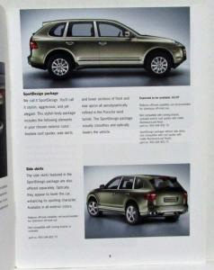 2008 Porsche Cayenne Tequipment Accessories Sales Brochure