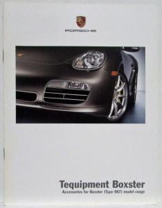 2007 Porsche Boxster Tequipment Accessories Sales Brochure