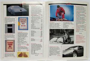 1988 Ferrari and Maserati Gifts and Accessories Mail Order Catalog from FAF