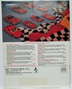 1988 Ferrari and Maserati Gifts and Accessories Mail Order Catalog from FAF