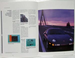 1992 Porsche Sales Brochure with Technical Data Sheet - 911 968 928 GTS