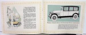 1925 Pierce Arrow Dealer Sales Brochure Series 80 Models 3 Tone Color Original