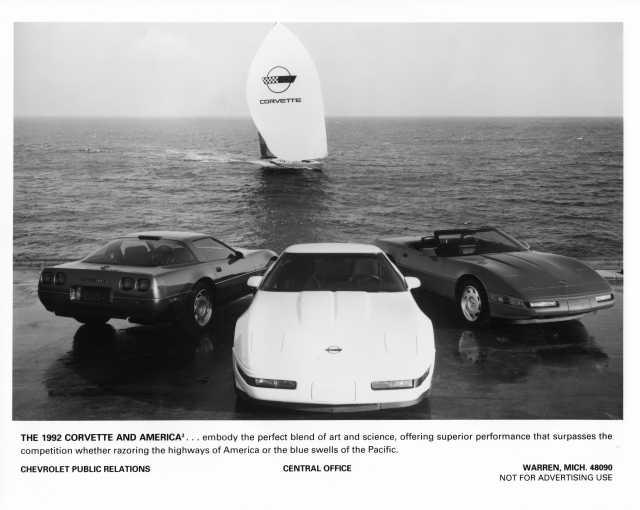 1992 Chevrolet Corvette Press Photo 0042 - Americas Cup