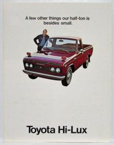 1972 Toyota Hi-Lux Pickup Sales Brochure