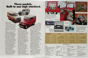 1972 Toyota Land Cruiser Sales Brochure