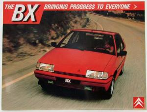 1987 Citroen BX Bringing Progress to Everyone Sales Brochure - Multi-Language