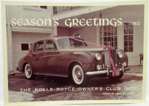 1962 Rolls Royce Silver Cloud II Seasons Greeting Card from Owners Club