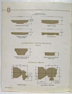 1956 Rolls-Royce B Range Petrol Engines Sales Brochure B40 B60 B80 B81