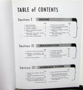 1953 Ford Model NAA Tractor Service Shop Manual Golden Jubilee Repair New Repro