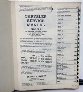 1955 Chrysler Shop Service Manual Book Dealer Windsor Imperial New Yorker 300 55