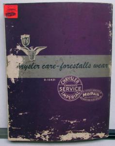 1955 Chrysler Shop Service Manual Book Dealer Windsor Imperial New Yorker 300 55