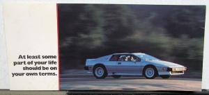 1981-1987 Lotus Turbo Esprit Sales Mailer